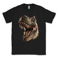 Black Tyrannosaurus T Rex Face Classic Tee - LillyAllenDesigns