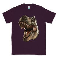 Plum Tyrannosaurus T Rex Face Classic Tee - LillyAllenDesigns
