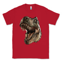 Red Tyrannosaurus T Rex Face Classic Tee - LillyAllenDesigns