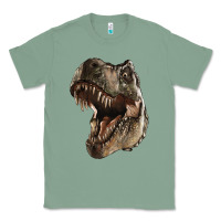 Sage Tyrannosaurus T Rex Face Classic Tee - LillyAllenDesigns