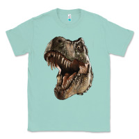 Seafoam Tyrannosaurus T Rex Face Classic Tee - LillyAllenDesigns