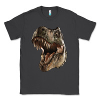 Smoke Tyrannosaurus T Rex Face Classic Tee - LillyAllenDesigns