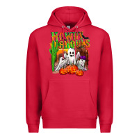 Cardinal Howdy ghouls Premium Hoodie - NancyCooperArtShop