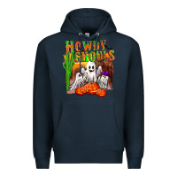 Navy Howdy ghouls Premium Hoodie - NancyCooperArtShop