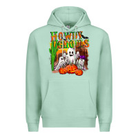 Seafoam Howdy ghouls Premium Hoodie - NancyCooperArtShop