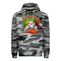 Slate Camo Howdy ghouls Premium Hoodie - NancyCooperArtShop