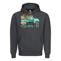 Smoke Teacher Life With Truck Zipper Hoodie - BundleAndBundleShop