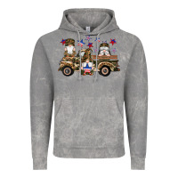 Cloud Rock camouflage gnomes american flag star truck Vintage Hoodie - Artiststas