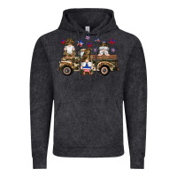 Vintage Black camouflage gnomes american flag star truck Vintage Hoodie - Artiststas