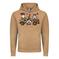 Vintage Camel camouflage gnomes american flag star truck Vintage Hoodie - Artiststas
