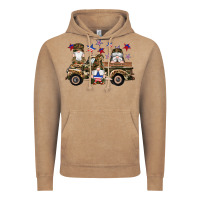 Vintage Coffee camouflage gnomes american flag star truck Vintage Hoodie - Artiststas