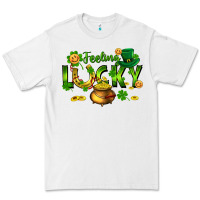 White feeling lucky Premium Tee - FaDigitalArtStudio