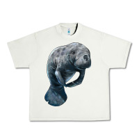 Pistachio Manatee Illustrations Urban Heavy Tee - LillyAllenDesigns