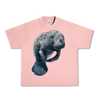 Salmon Manatee Illustrations Urban Heavy Tee - LillyAllenDesigns