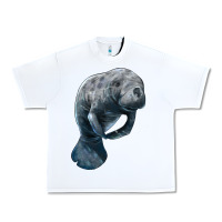 White Manatee Illustrations Urban Heavy Tee - LillyAllenDesigns