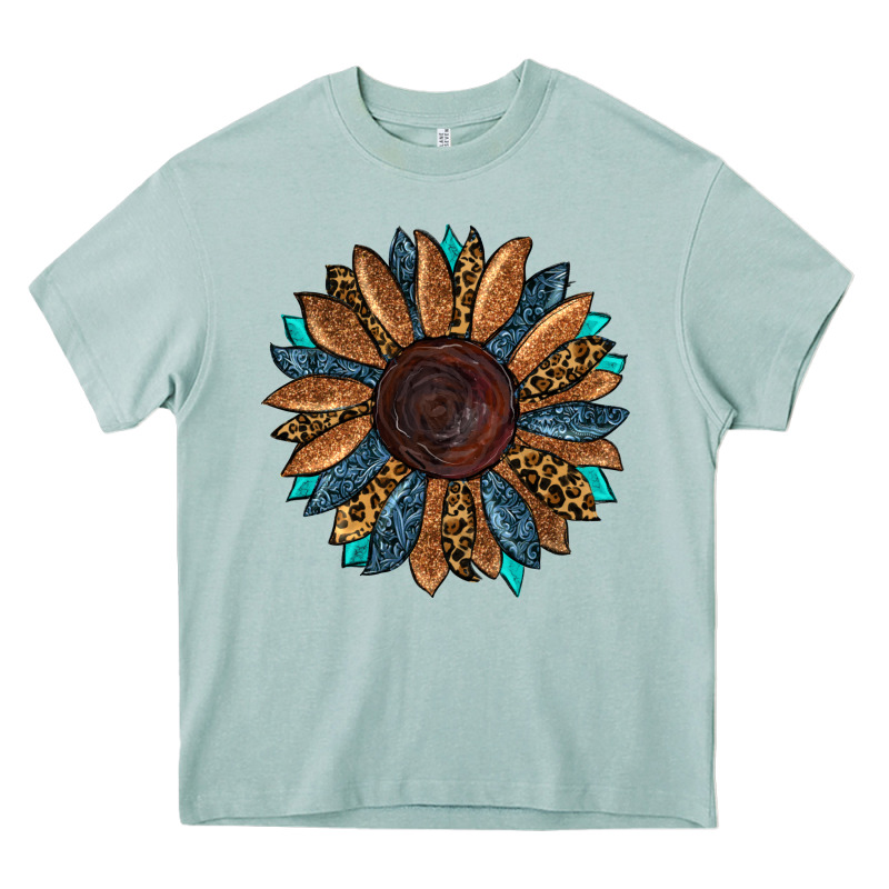 Fall Tooled Lather Leopard Heavy Core Tee by RanaPortraitStore | Teevron