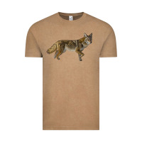 Vintage Coffee coyote Vintage Tee - LillyAllenDesigns