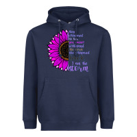 Navy I Am The Storm sunflower Heavyweight Hoodie - Bettercallsaul