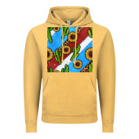 Vintage Mustard western 4th of july seamless pattern Vintage Hoodie - BundleAndBundleShop