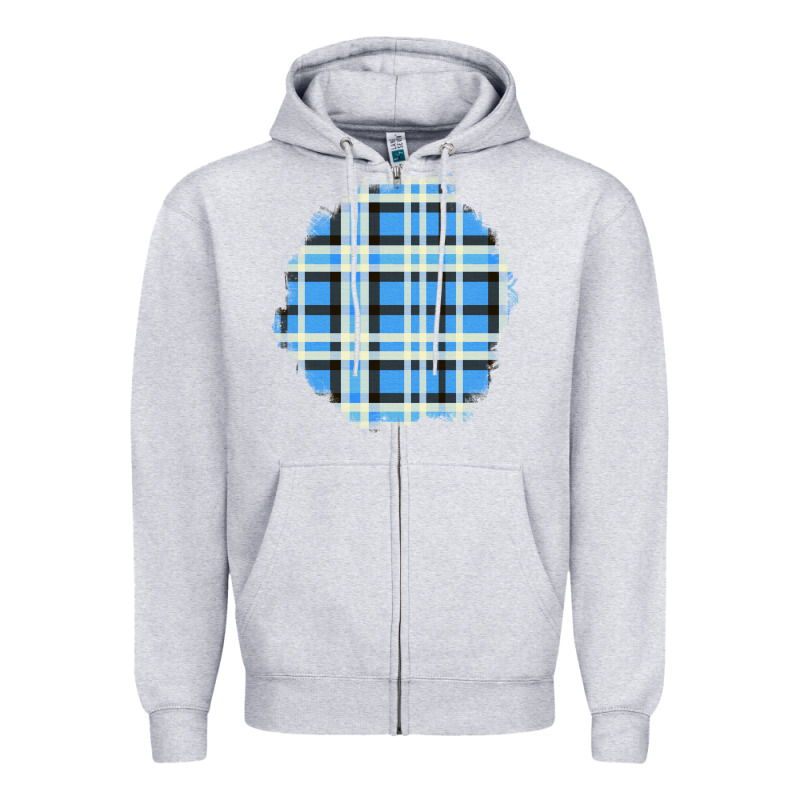 Winter Tartan Patch Zipper Hoodie by BundleAndBundleShop | Teevron