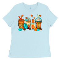 Thankful Coffee Cups Ladies Tee | Teevron