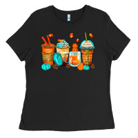 Black thankful coffee cups Ladies Tee - Zillion Design Studio