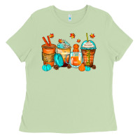 Matcha thankful coffee cups Ladies Tee - Zillion Design Studio