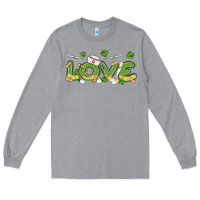 Heather Grey st patricks love nurse Long Sleeve Tee - MaliasSmallBusiness