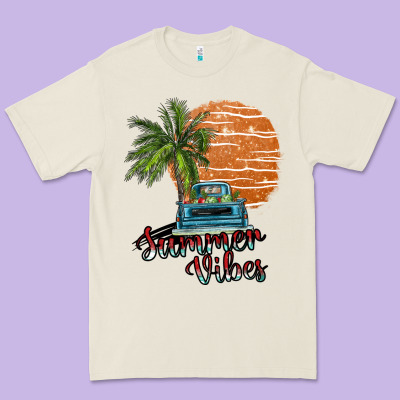 Summer Vibes Premium Tee Designed By Sublimationcraftshop