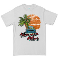 Dove Grey summer vibes Premium Tee - SublimationCraftShop
