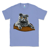Colony Blue Scottish Fold Classic Tee - LillyAllenDesigns