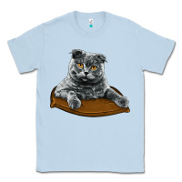 Dusty Blue Scottish Fold Classic Tee - LillyAllenDesigns