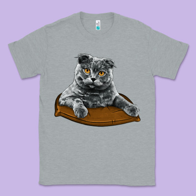 Scottish Fold Classic Tee Designed By Lillyallendesigns