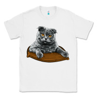 White Scottish Fold Classic Tee - LillyAllenDesigns