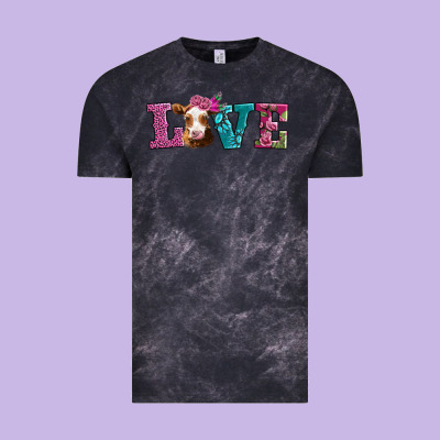 Love With Guernsey Cow Vintage Tee Designed By Adodesignshop