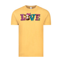 Vintage Mustard love with guernsey cow Vintage Tee - AdoDesignShop