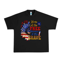 Black home of the free because of the brave Urban Heavy Tee - NancyCooperArtShop