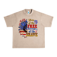 French Oak home of the free because of the brave Urban Heavy Tee - NancyCooperArtShop