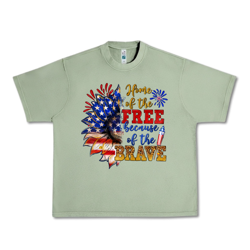 Home Of The Free Because Of The Brave Urban Heavy Tee by NancyCooperArtShop | Teevron