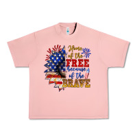 Salmon home of the free because of the brave Urban Heavy Tee - NancyCooperArtShop
