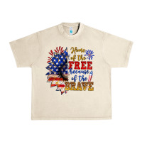 Sandshell home of the free because of the brave Urban Heavy Tee - NancyCooperArtShop