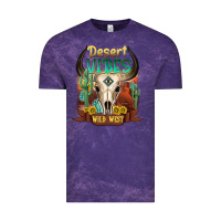 Cloud Purple desert vibes wild west Vintage Tee - NancyCooperArtShop