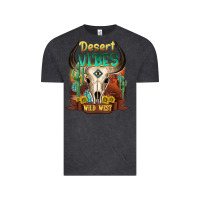 Vintage Black desert vibes wild west Vintage Tee - NancyCooperArtShop
