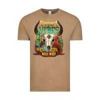 Vintage Coffee desert vibes wild west Vintage Tee - NancyCooperArtShop