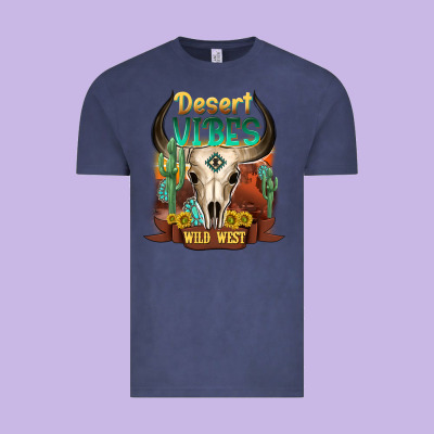 Desert Vibes Wild West Vintage Tee Designed By Nancycooperartshop