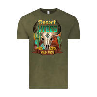 Vintage Olive desert vibes wild west Vintage Tee - NancyCooperArtShop