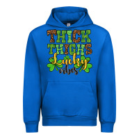 Cobalt St. Patrick's Thick thighs lucky vibes Urban Hoodie - OliviaCreatesArt