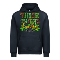Navy St. Patrick's Thick thighs lucky vibes Urban Hoodie - OliviaCreatesArt