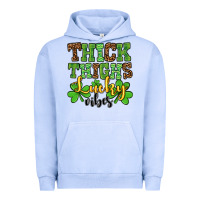 Pigment Grape Ice St. Patrick's Thick thighs lucky vibes Urban Hoodie - OliviaCreatesArt