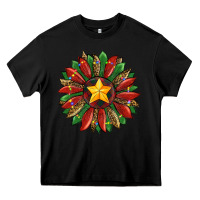 Black christmas sunflower Heavy Core Tee - RanaPortraitStore